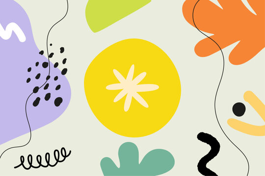 Abstract figures vector pattern