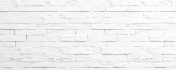 Fototapeta premium Textured white stone wall, subtle horizontal stripes, seamless panorama, clean, photography