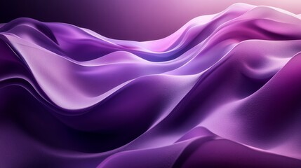 Obraz premium Abstract purple shapes, geometric design, 3d render, Generative AI