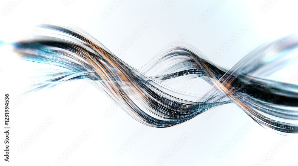 Poster dynamic flowing lines create abstract representation of movement and energy in 4k