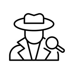Obraz premium Detective Vector Icon