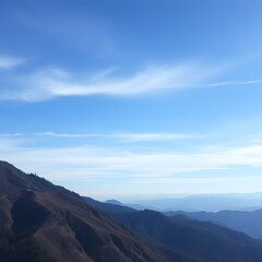 clouds over the mountain