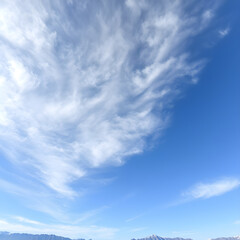 Obraz premium blue sky with clouds