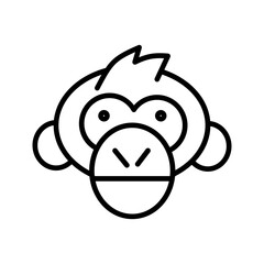 Chimpanzee Vector Icon