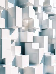 Stacked white cube architecture