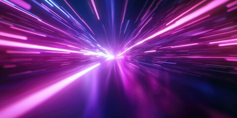 Purple and Blue Light Streaks