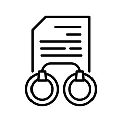 Lawful Arrest Vector Icon