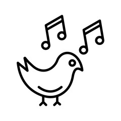 Birdsong Vector Icon