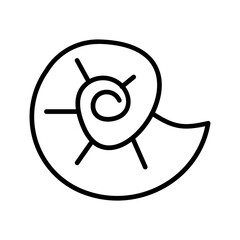 Sea Snail Vector Icon