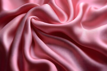Obraz premium Elegant Pink Silk Fabric with Flowing Textures for Luxury Design