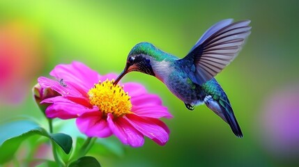 Obraz premium Honeybee pollinating sunflower golden morning light nature vibrant life delicate beauty