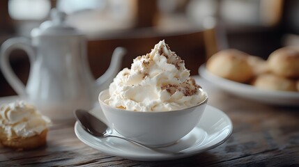 Afternoon Tea with Clotted Cream and Scones