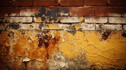 Obraz premium Vibrant Grunge Wall with Graffiti Texture and Colorful Spray Paint Effects