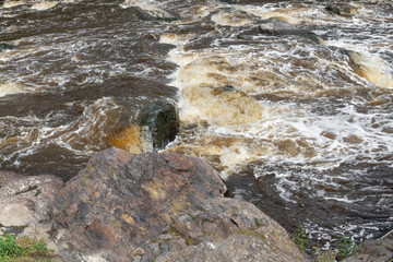 Howler Threshold on the Iset River, Kamensky city district, Sverdlovsk region