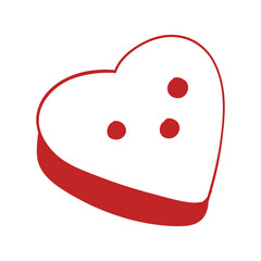 Wrapped Chocolate Heart Box – Hand-Drawn Minimalist Vector Illustration of a Romantic Gift in an Elegant Linear Style