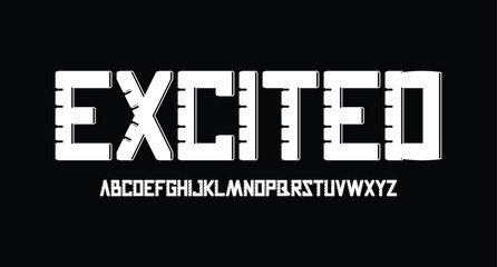 Sports minimal tech font letter set. Luxury vector typeface for company. Modern gaming fonts logo design 
