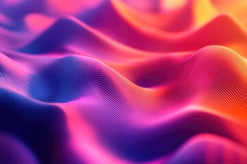 Digital waveforms morphing into presentation slides, with vibrant color gradients, fluid transitions, and dynamic energy capturing the audience's attention.