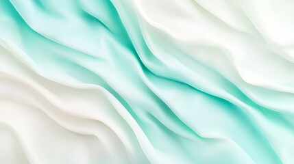 Obraz premium Textured ombre background showcasing a stunning transition from deep teal to light aqua with ample copy space. Generative AI
