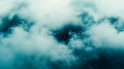 Obraz premium Intricate blue smoke texture showcasing depth and atmospheric details