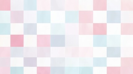 Pastel Minimalist Checkered Design, Soft hues create a calming visual, perfect for backgrounds or modern decor elements.