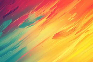 Abstract swirling paint texture, vibrant sunset hues, digital art background, website design