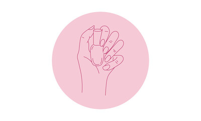 
Logo for a beauty specialist, manicurist