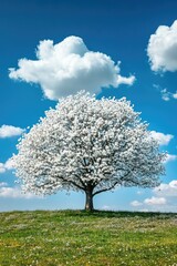 Lone Tree on Grass Hill