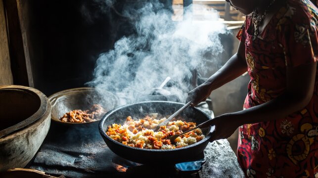 A home cook preparing a traditional dish with family recipes