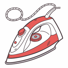 strem iron vector image on a white background 