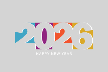 happy new year 2026 template background