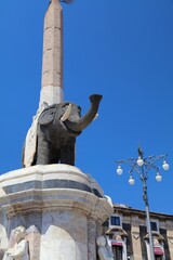 Lava stone elephant in Catania