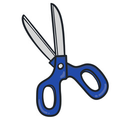 Blue scissors
