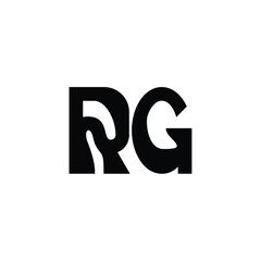 RG monogram logo design letter text name symbol monochrome logotype alphabet character simple logo