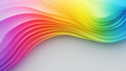 Abstract composition consisting of a series of wavy lines of different shades, flowing into each other, creating an effect of movement and dynamism