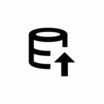 recommend clip art: upload database icon sign vector
