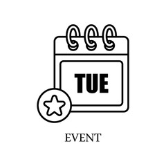 Icon a event, isolated against a clean background.