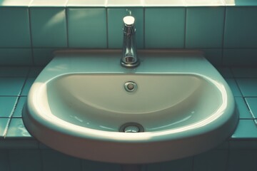 Fototapeta premium Bathroom Sink Under Window