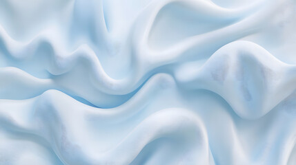 Obraz premium Fluid motion of gentle light blue waves creating elegance.