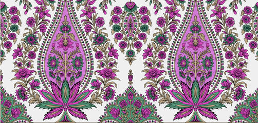 textile paisley style dark color boarderBeautiful Traditional Colorful Border For Textile Digital Prints Suits And Sarees