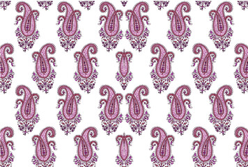 Seamless Paisley background Elegant Hand Drawn Pattern