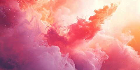 Fototapeta premium Pink and Purple Cloud Close-Up