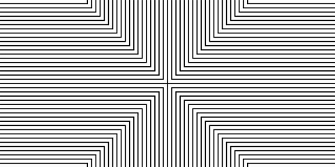 Seamless geometric pattern with thin lines. Black and white abstract background.