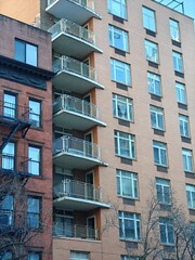 Apartment building in midtown New York City.