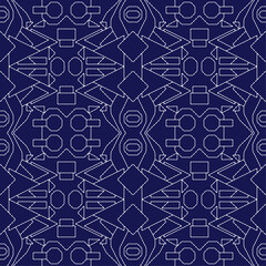 Japanese stitch embroidery Sashiko abstract artwork seamless geometric pattern printed background fabric wallpaper hand drawn line

