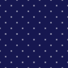 Japanese stitch Sashiko embroidery indigo white abstract artwork seamless geometric pattern printed background fabric wallpaper hand drawn line

