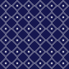 Japanese stitch embroidery Sashiko abstract artwork seamless geometric pattern printed background fabric wallpaper hand drawn line

