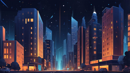 Neon dreams in the urban night