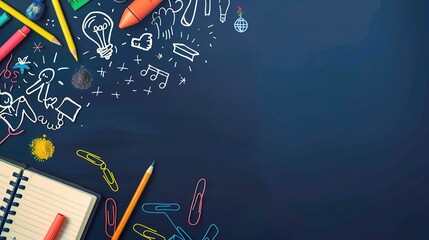 A Vibrant and Inviting Back - to - School Education Banner Background: Setting the Stage for a New Academic Year. This colorful and eye - catching background is perfect for various educational promoti