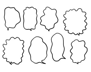 ふにゃふにゃな漫画ふきだしセット