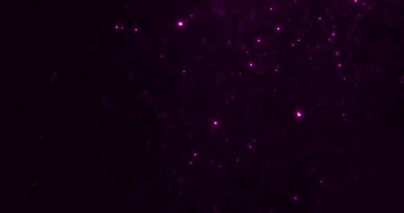 christmas violet purple sparkle glitter explosion dust particles background with bokeh, holiday happy new year and valentine day love, relationship